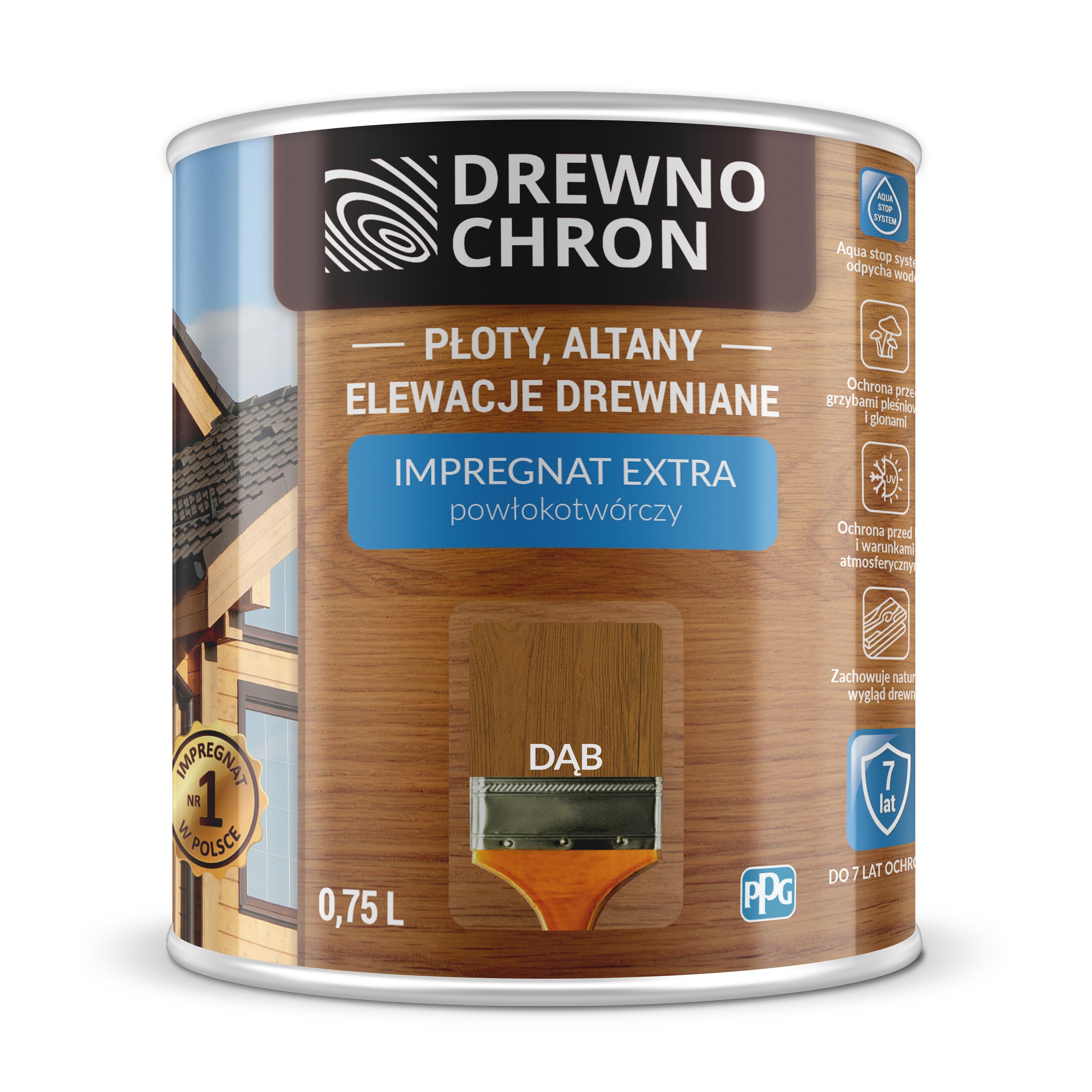 Impregnat Drewnochron Extra dąb 0,75l - 2