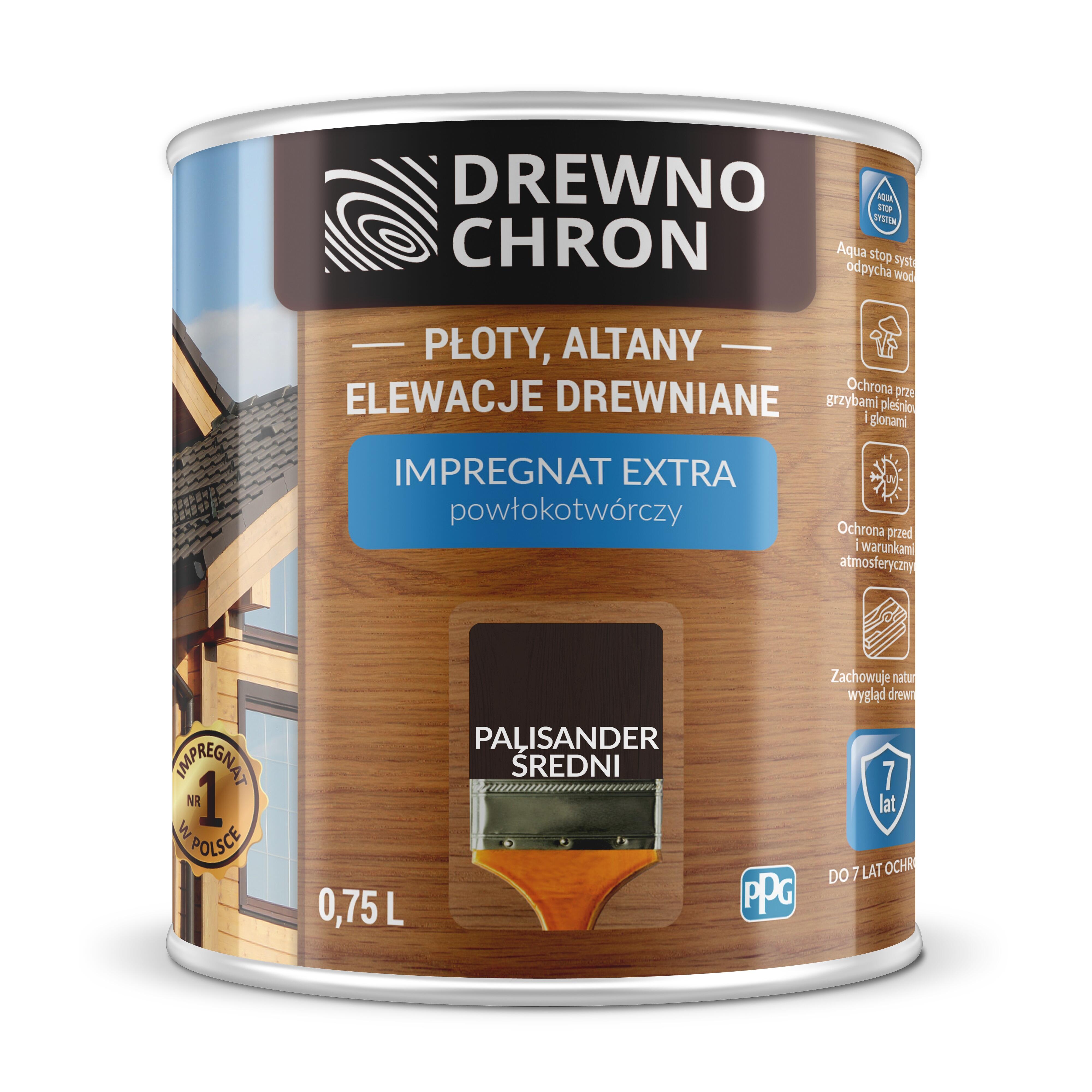 Impregnat Drewnochron Extra palisander średni 0,75l - 2
