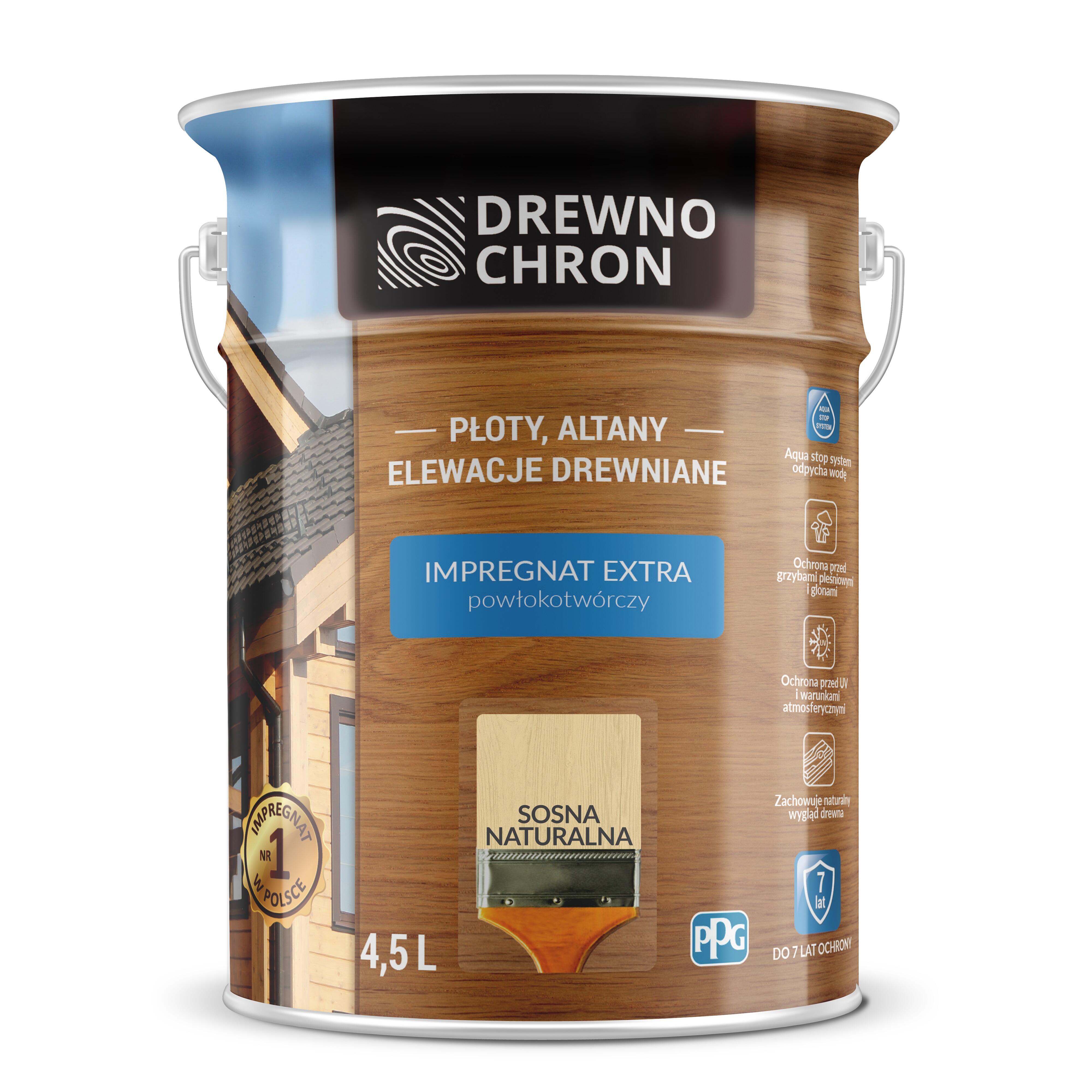 Impregnat Drewnochron Extra sosna naturalna 4,5l - 2