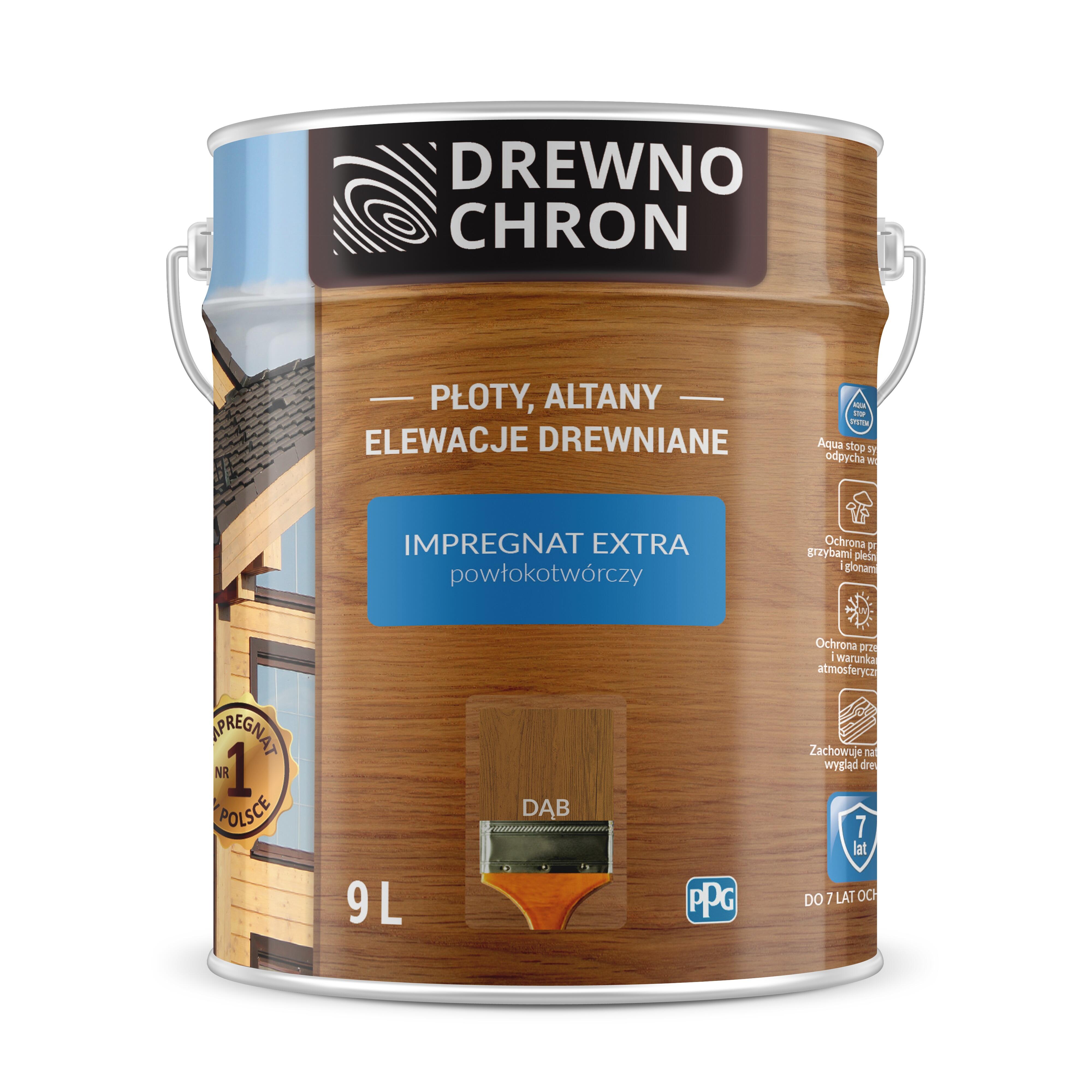 Impregnat Drewnochron Extra dąb 9l - 2