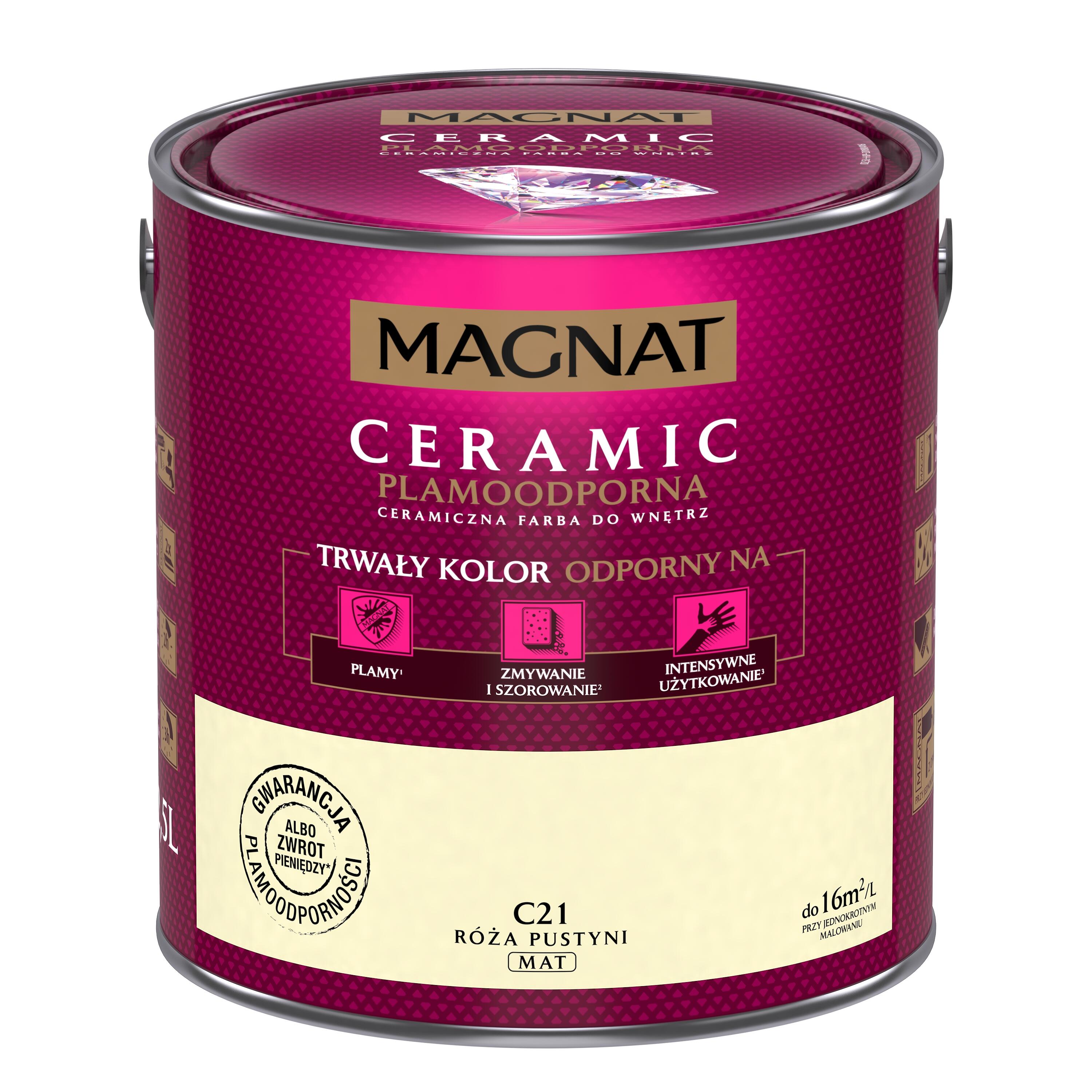 Farba Magnat Ceramic róża pustyni 2,5l
