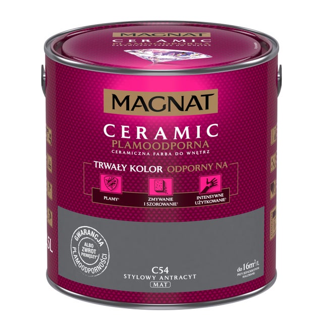 Farba Magnat Ceramic stylowy antracyt 2,5l