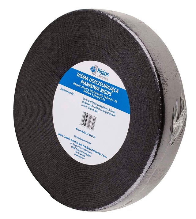 Taśma uszczelniająca piankowa do profili 70 mm Rigips 30 mb