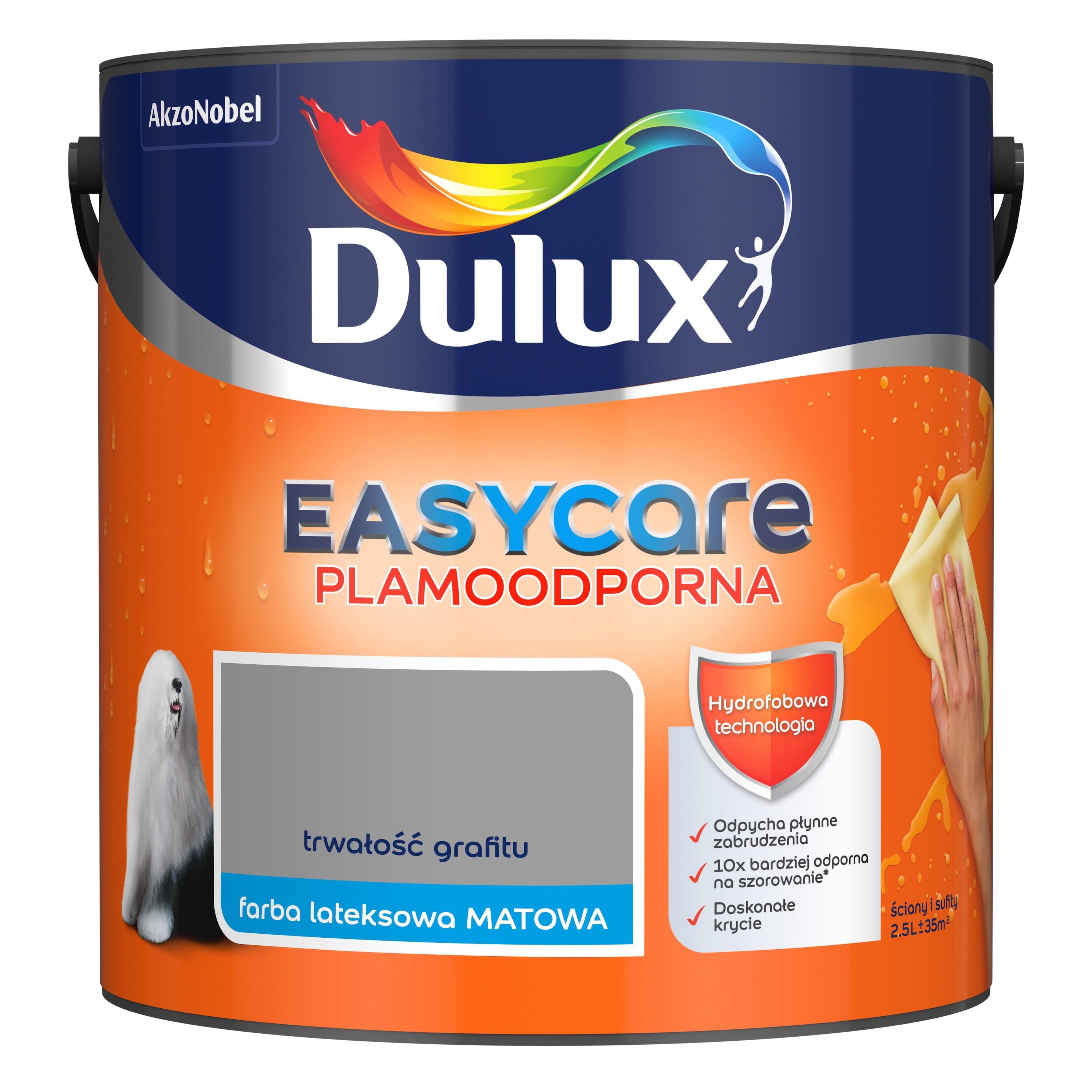 Farba Dulux EasyCare trwałość grafitu 2,5l