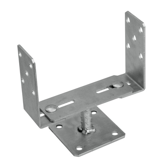 Podstawa słupa regulowana z trzpieniem 60-200x136x4 mm