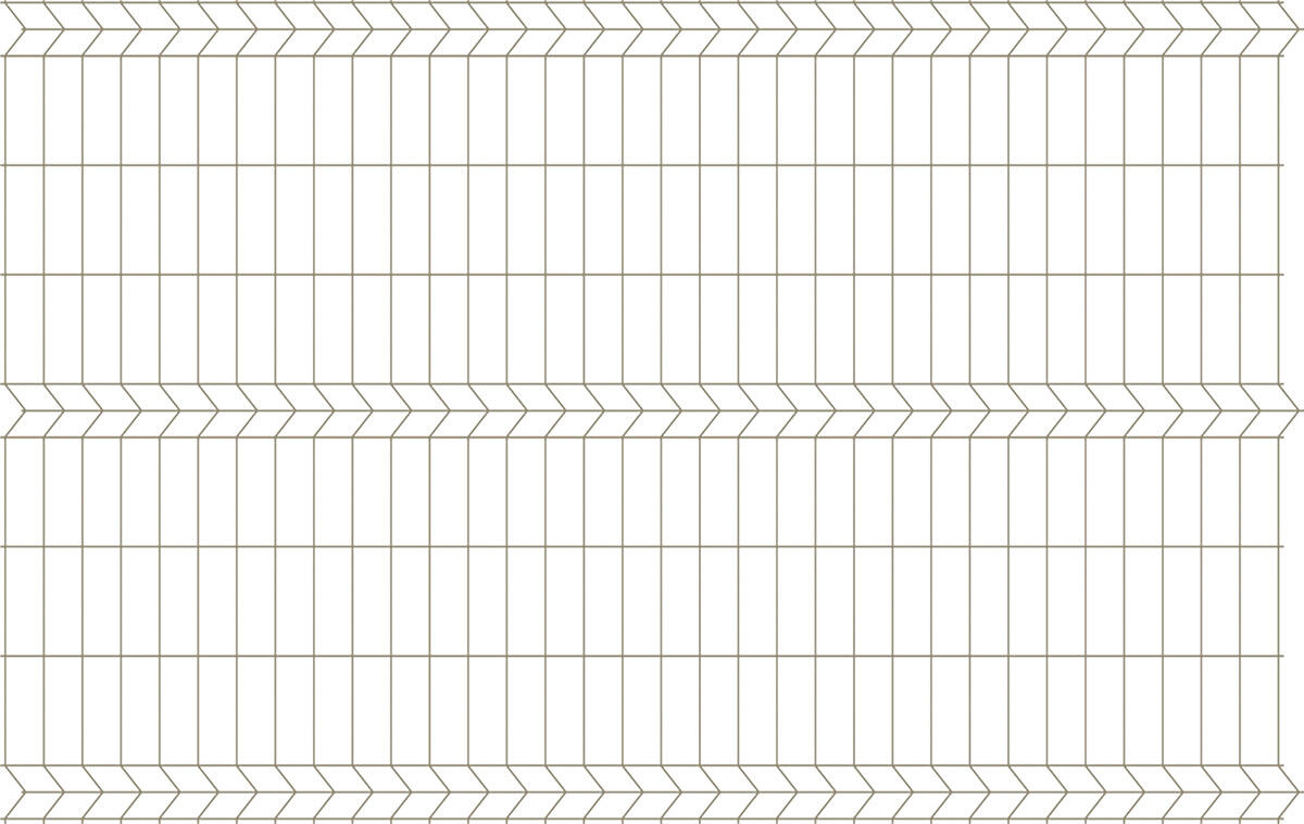 Panel ogrodzeniowy 3D ocynk, 152x250 cm, oczko 75x200 mm, drut 3.2 mm - 2