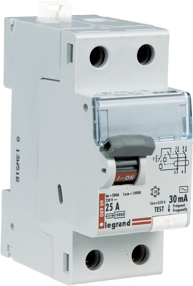 Wyłącznik różnicowoprądowy P302 2P 25A 30mA AC TX3 411509 Legrand