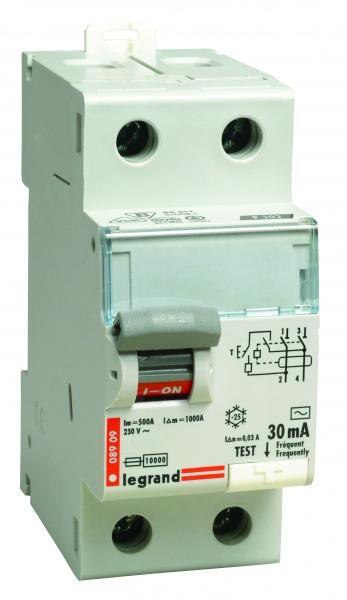 Wyłącznik różnicowoprądowy P302 2P 40A 30mA AC TX3 411510 Legrand