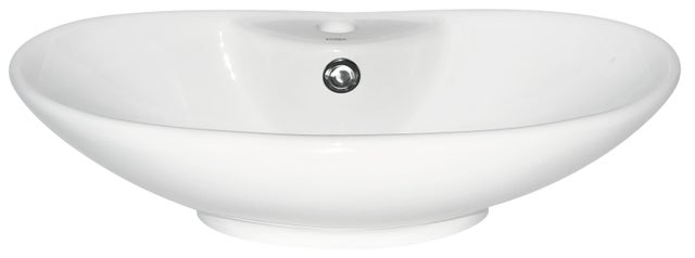 Umywalka nablatowa Kerra KR 139 58 cm biała