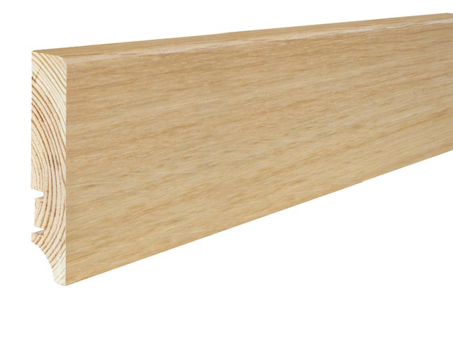 Listwa przypodłogowa drewniana prosta 2200x78x17mm Dąb