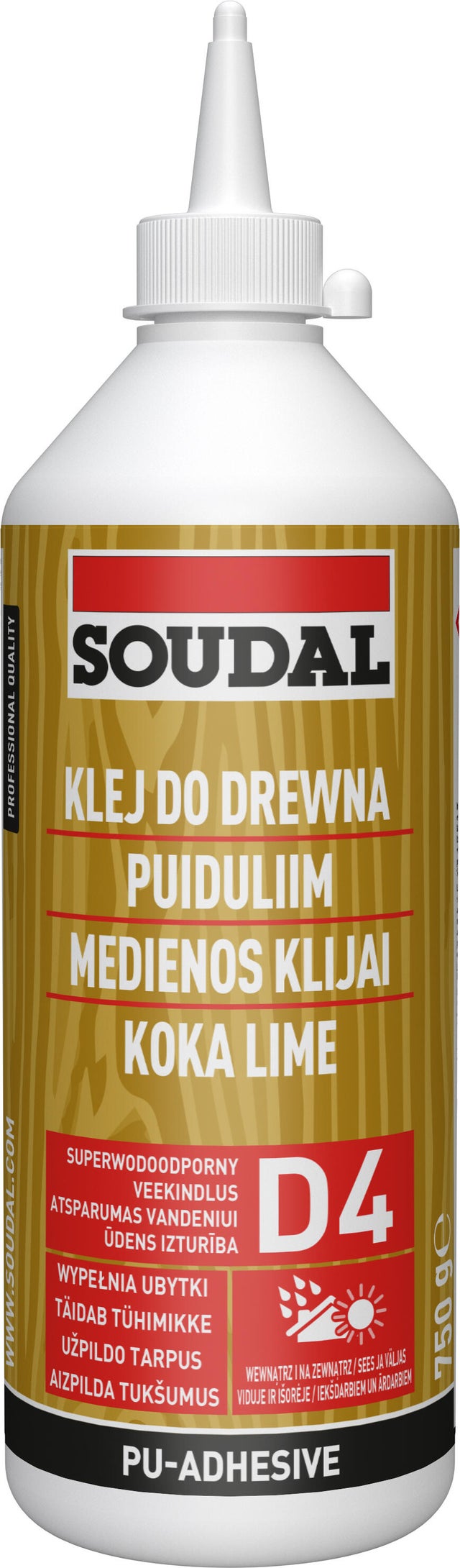 Klej do drewna Soudal 750ml