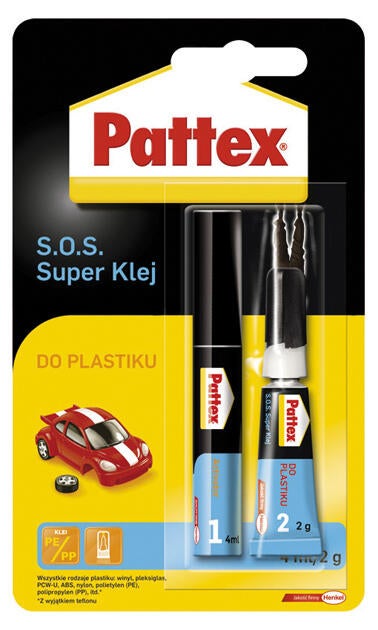 Klej do plastiku Pattex S.O.S. Super 2g + 4ml - 2