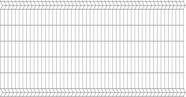 Panel ogrodzeniowy 3D ocynk, 123x250 cm, oczko 75x200 mm, drut 3.2 mm