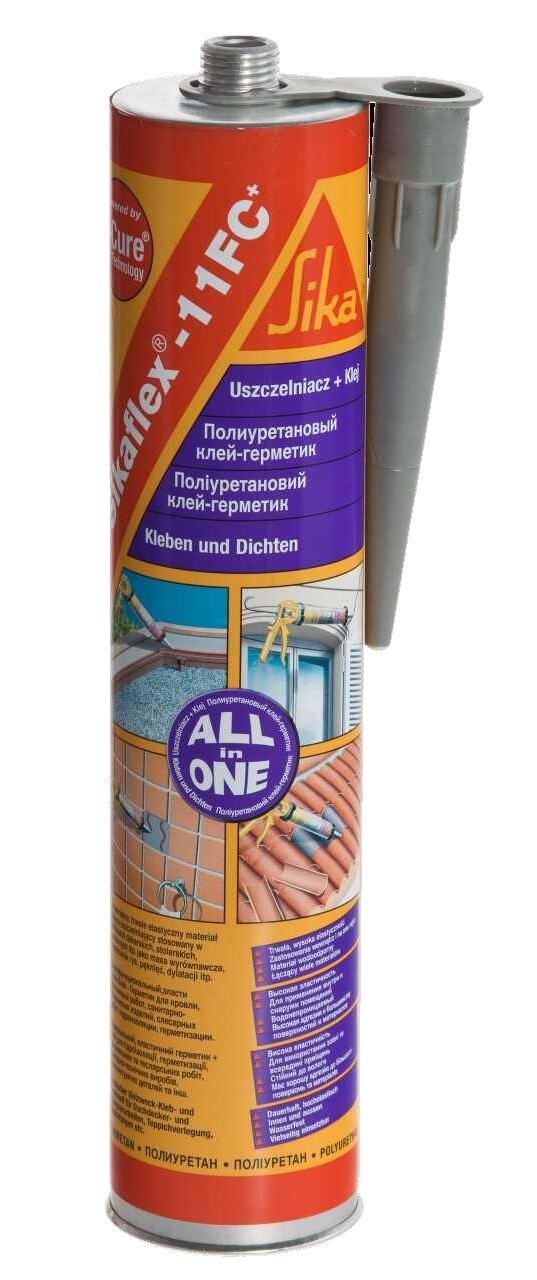 Uniwersalny, elastyczny klej i materiał uszczelniający Sikaflex -11 FC+ 300 ml, czarny