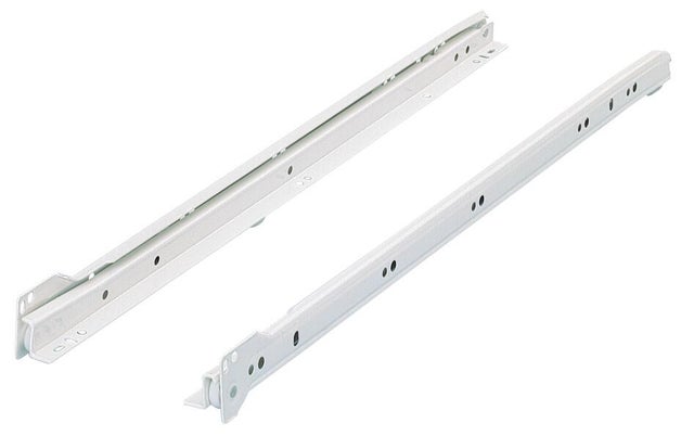 Prowadnica rolkowa 250 mm biała (2 szt.)