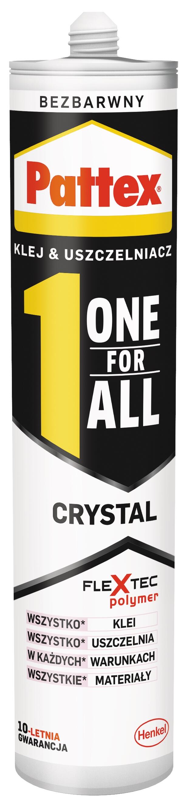 Klej uniwersalny Pattex One4All Crystal 290g - 2
