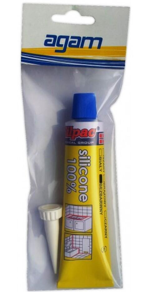 Silikon sanitarny bezbarwny Agam 70ml