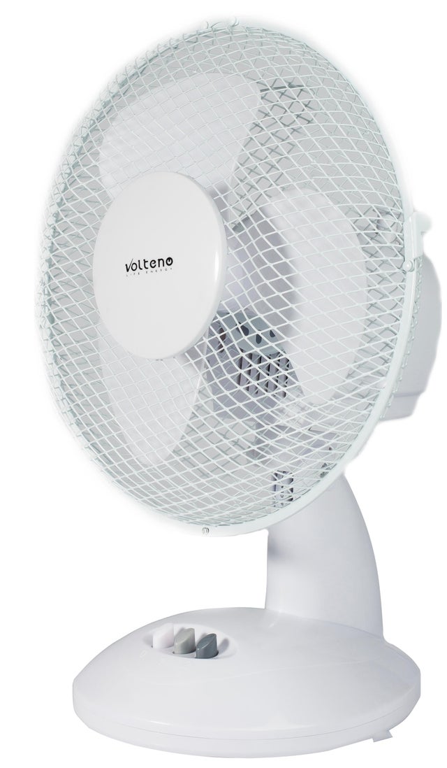 Wentylator biurkowy 21W średnica 23cm biały