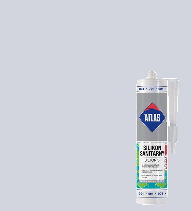 Silikon sanitarny Atlas 001 biały 280 ml