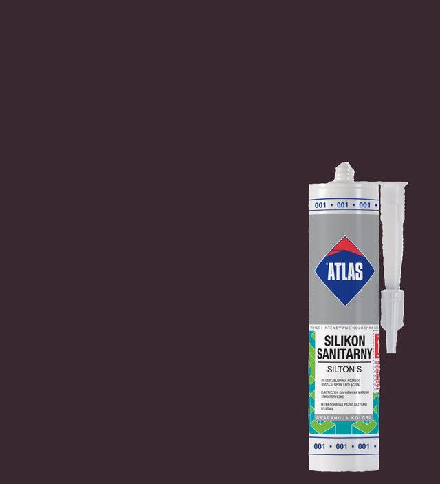 Silikon sanitarny Atlas 024 ciemnobrązowy 280 ml