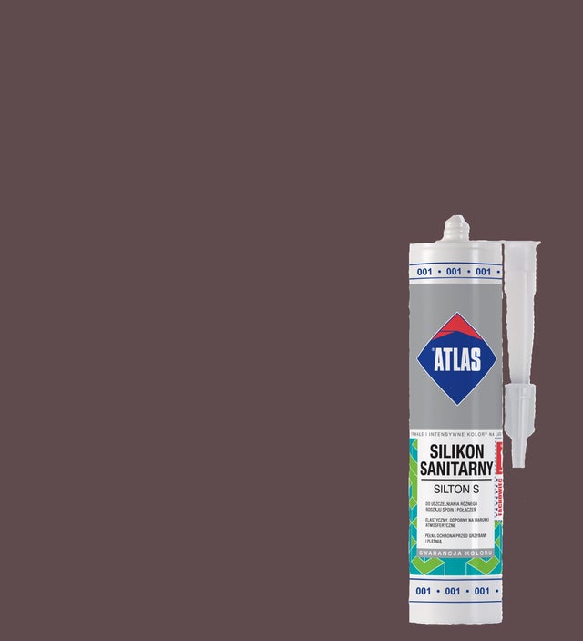 Silikon sanitarny Atlas 123 jasnobrązowy 280 ml