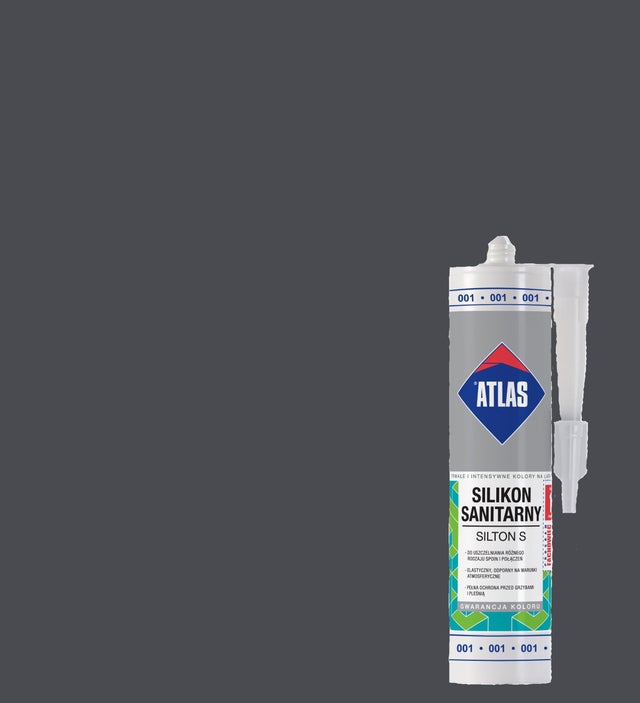 Silikon sanitarny Atlas 136 srebrny 280 ml