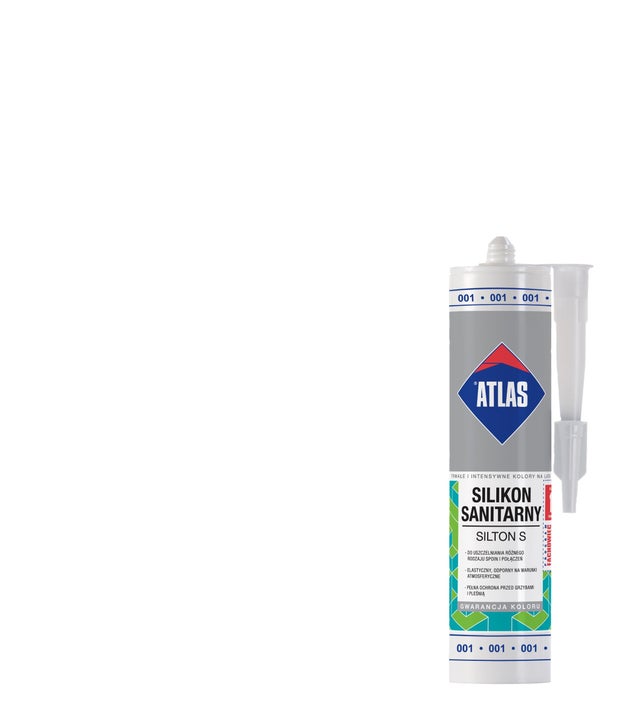 Silikon sanitarny Atlas 000 transparentny 280 ml