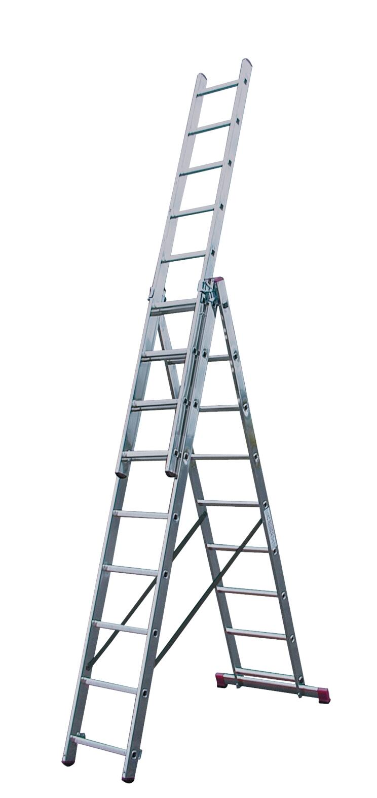 Drabina wielofunkcyjna, 3 x 9 stopni Krause Corda - 3