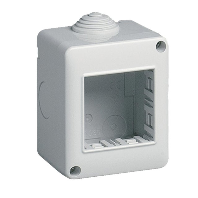 Scatola rettangolare 2 moduli IP40 VIMAR Plana Contenitore IP40 2M bianca