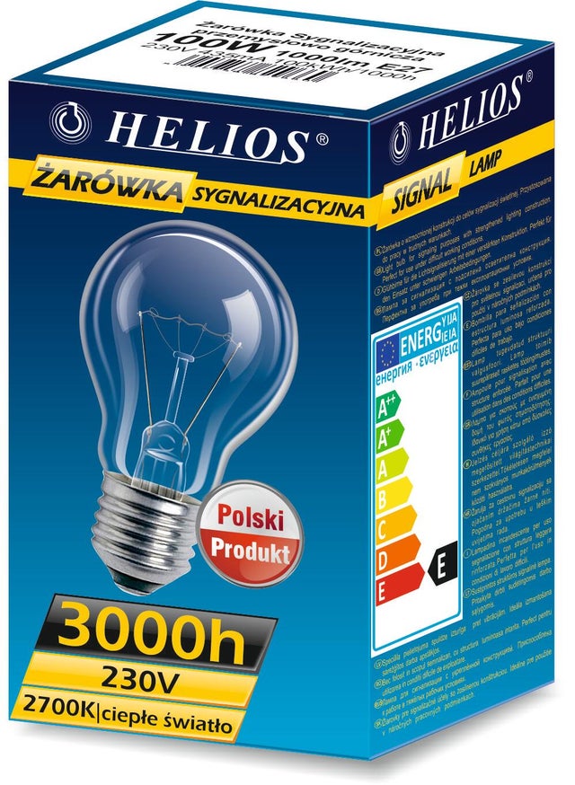 Żarówka sygnalizacyjna 100W E27 1000lm A55