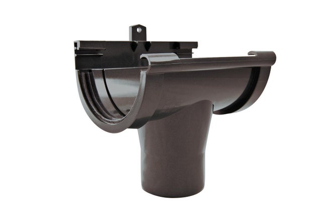 Lej spustowy centralny G80, brązowy PVC Scala Plastics