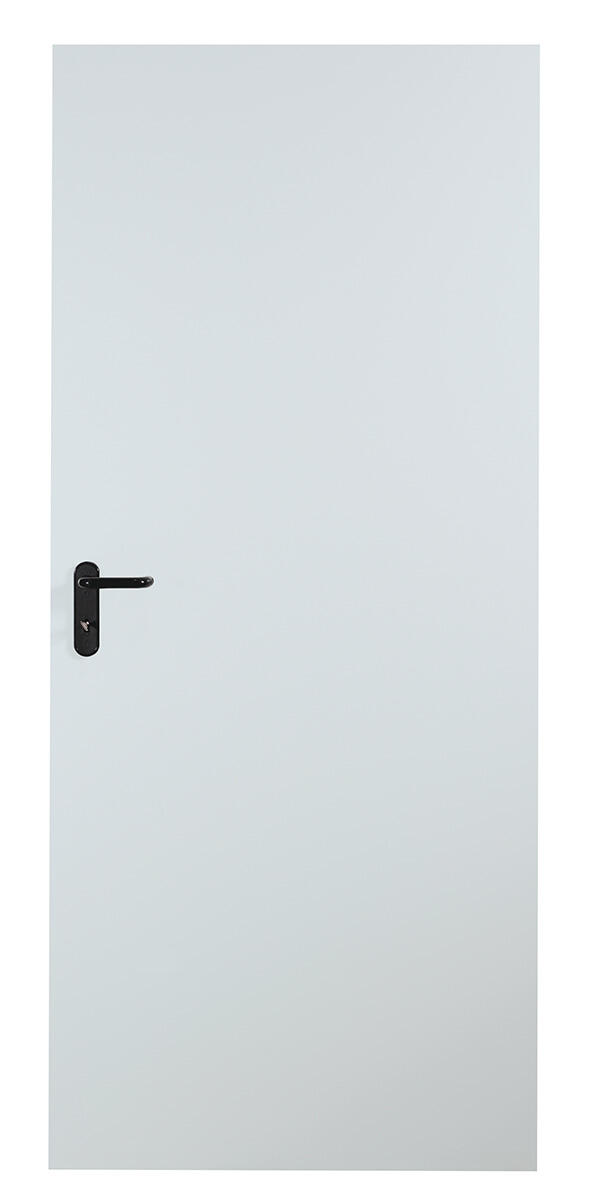 Drzwi techniczne zewnętrzne Zk Iso 80 cm, ocieplone styropianem, RAL 9016