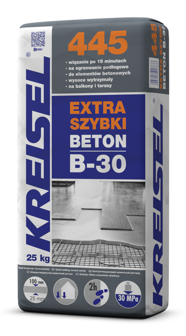 Zaprawa cementowa Beton B-30 Kreisel 445 25 kg, szybkowiążąca
