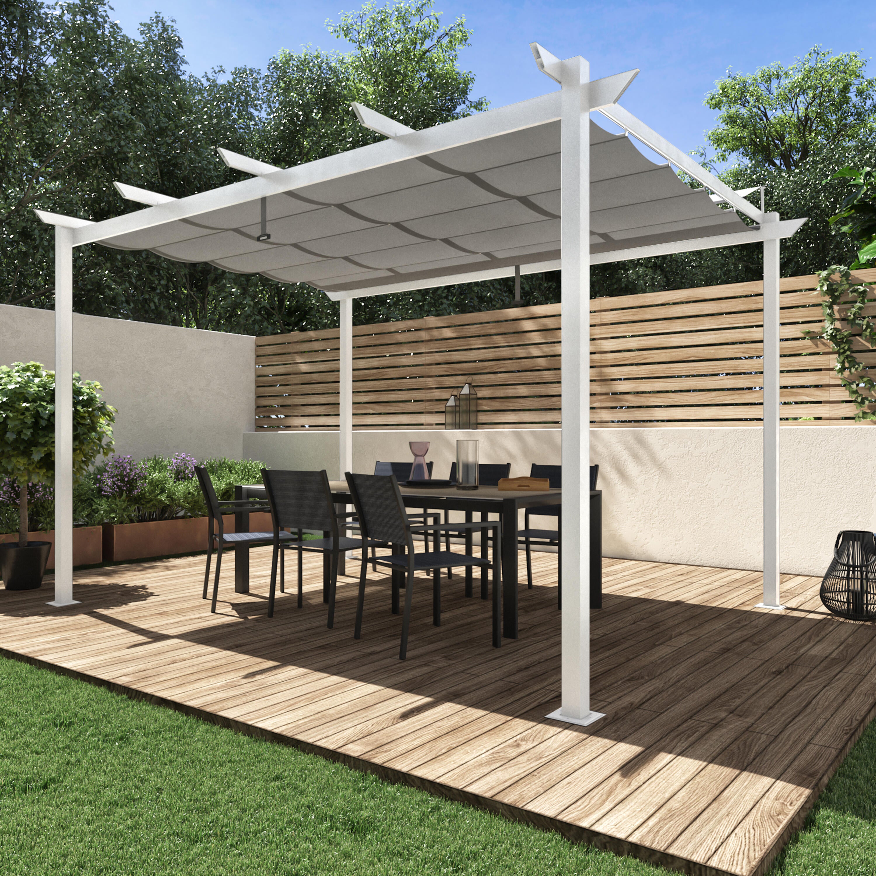 PERGOLA NATERIAL OMEGA 285X400CM BL - 1