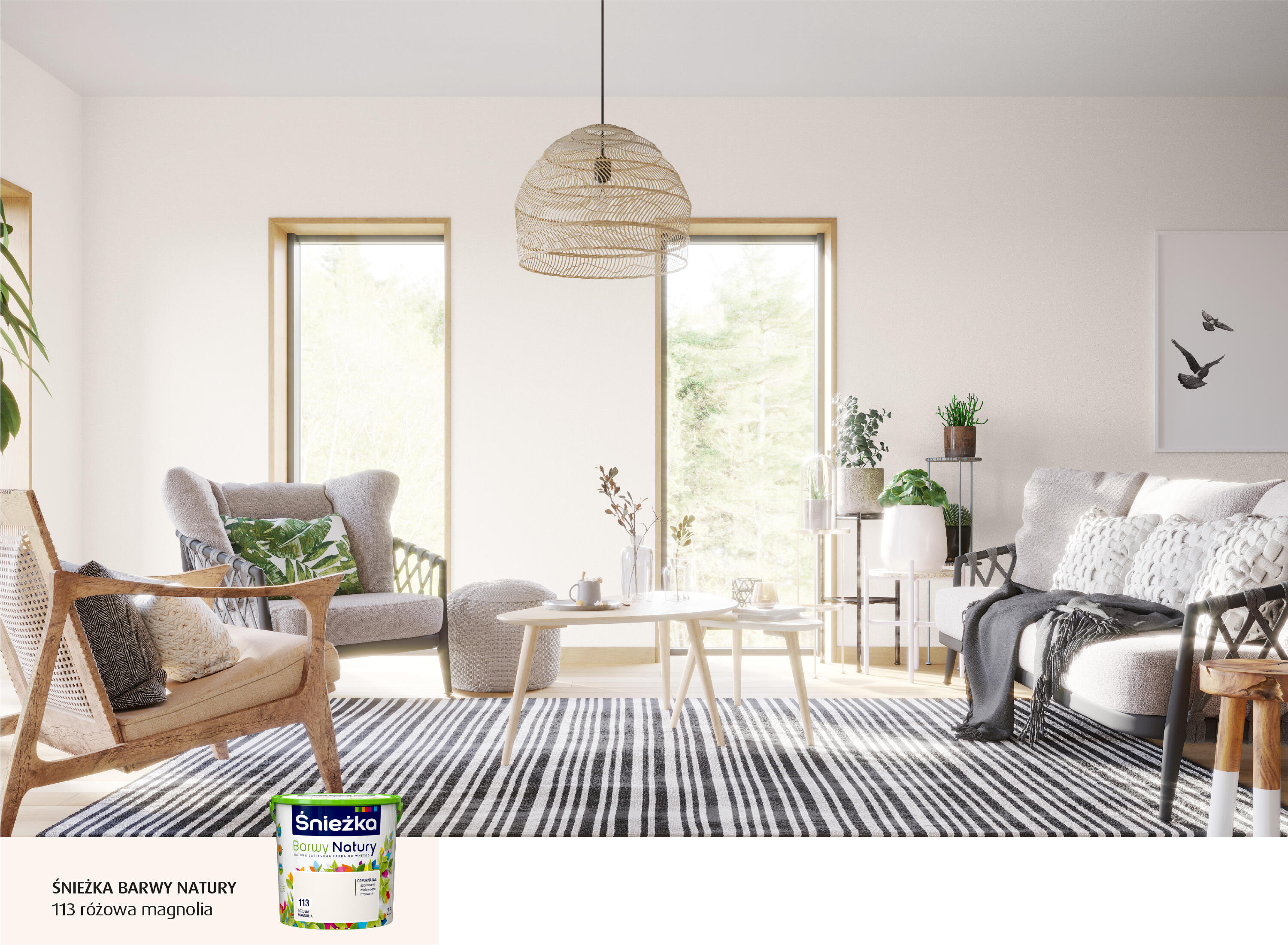 Farba Barwy Natury różowa magnolia 2,5l - 2