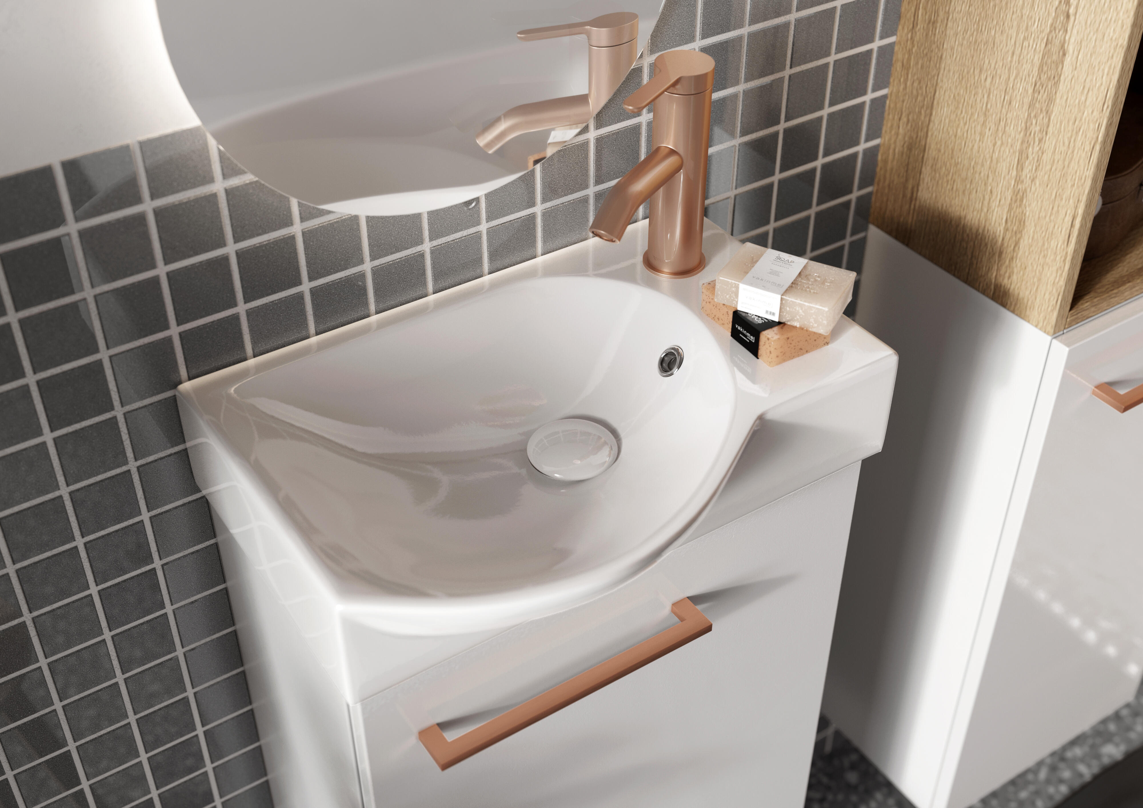Uchwyt dwupunktowy Onas Latte Metal MO-U-UDP-0184 - 2