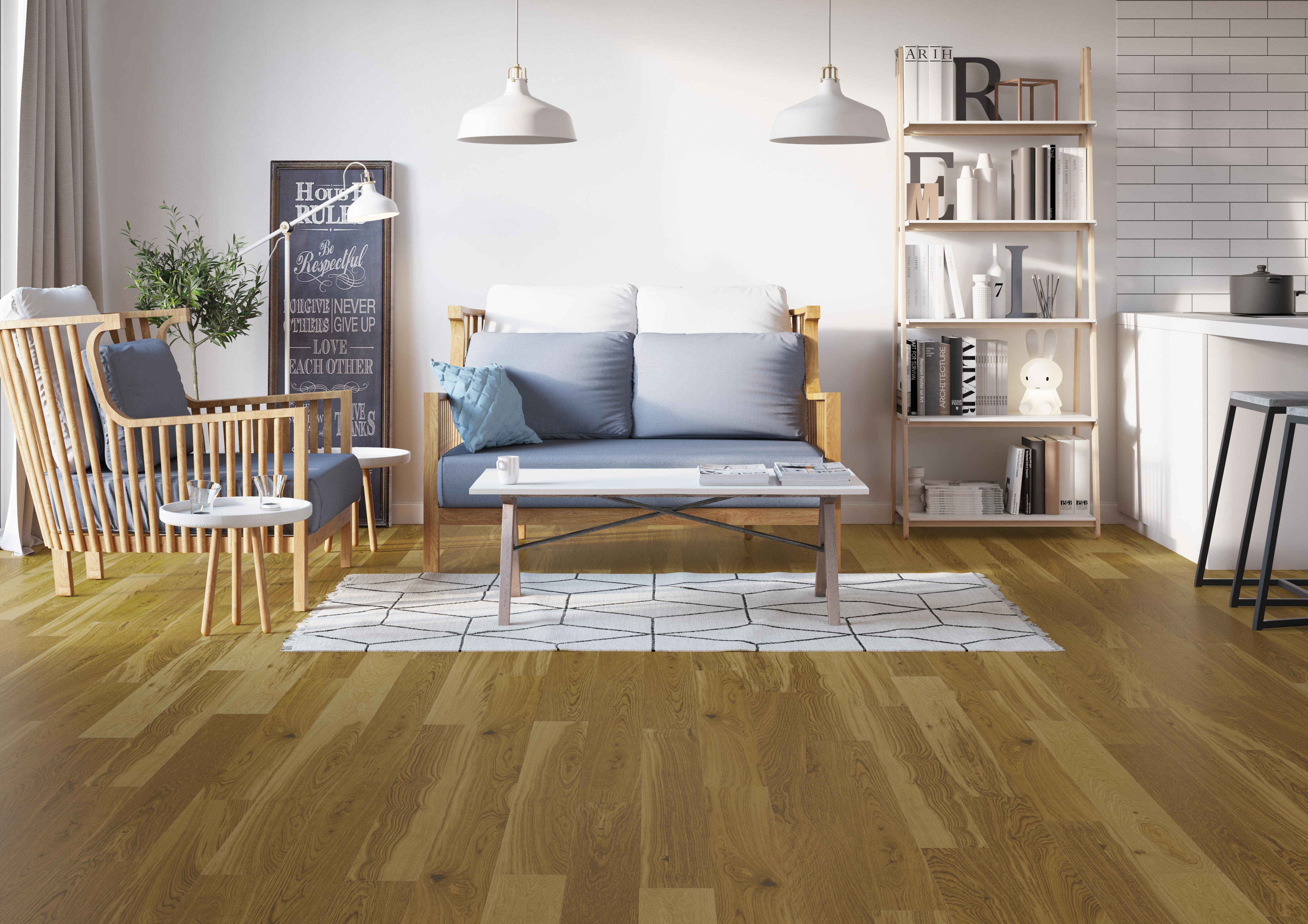 Deska podłogowa Cognac Jesion 1-lam. op.0,99m2 - 2