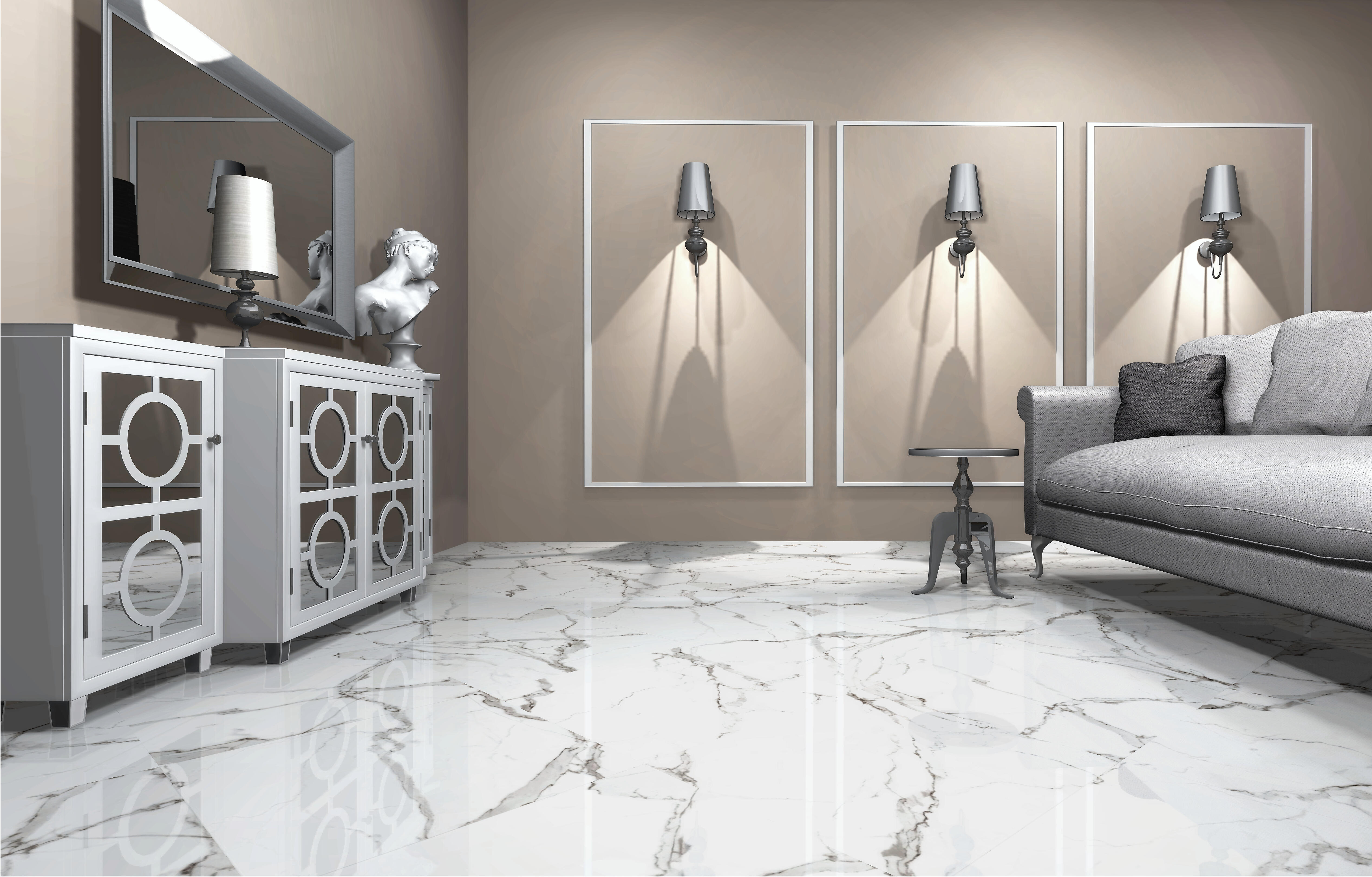 Gres polerowany Ontario white 60x60 cm 1,44 m2 - 2