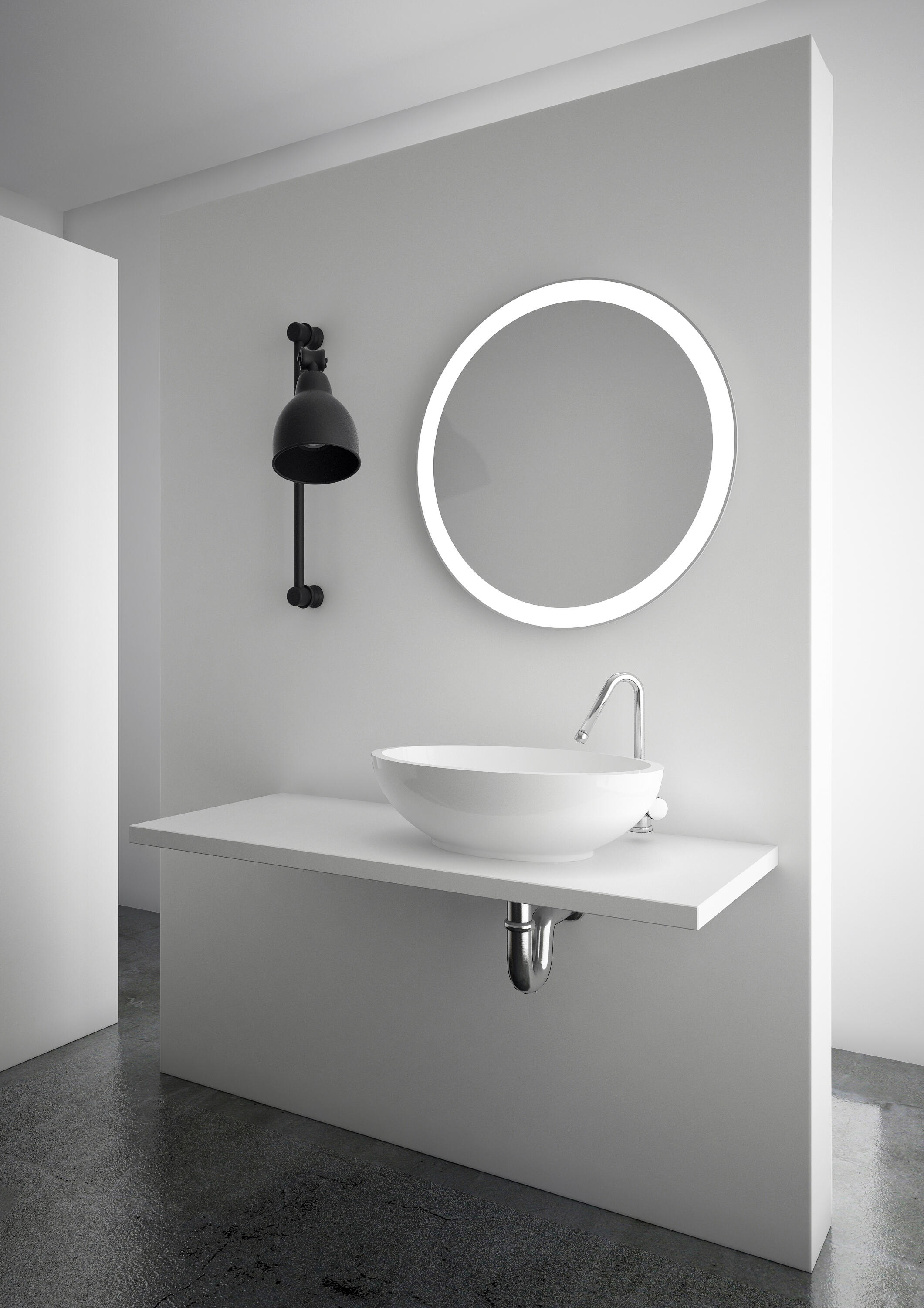 Lustro z oświetleniem Dubiel Vitrum Omega 70 x 70 cm - 2
