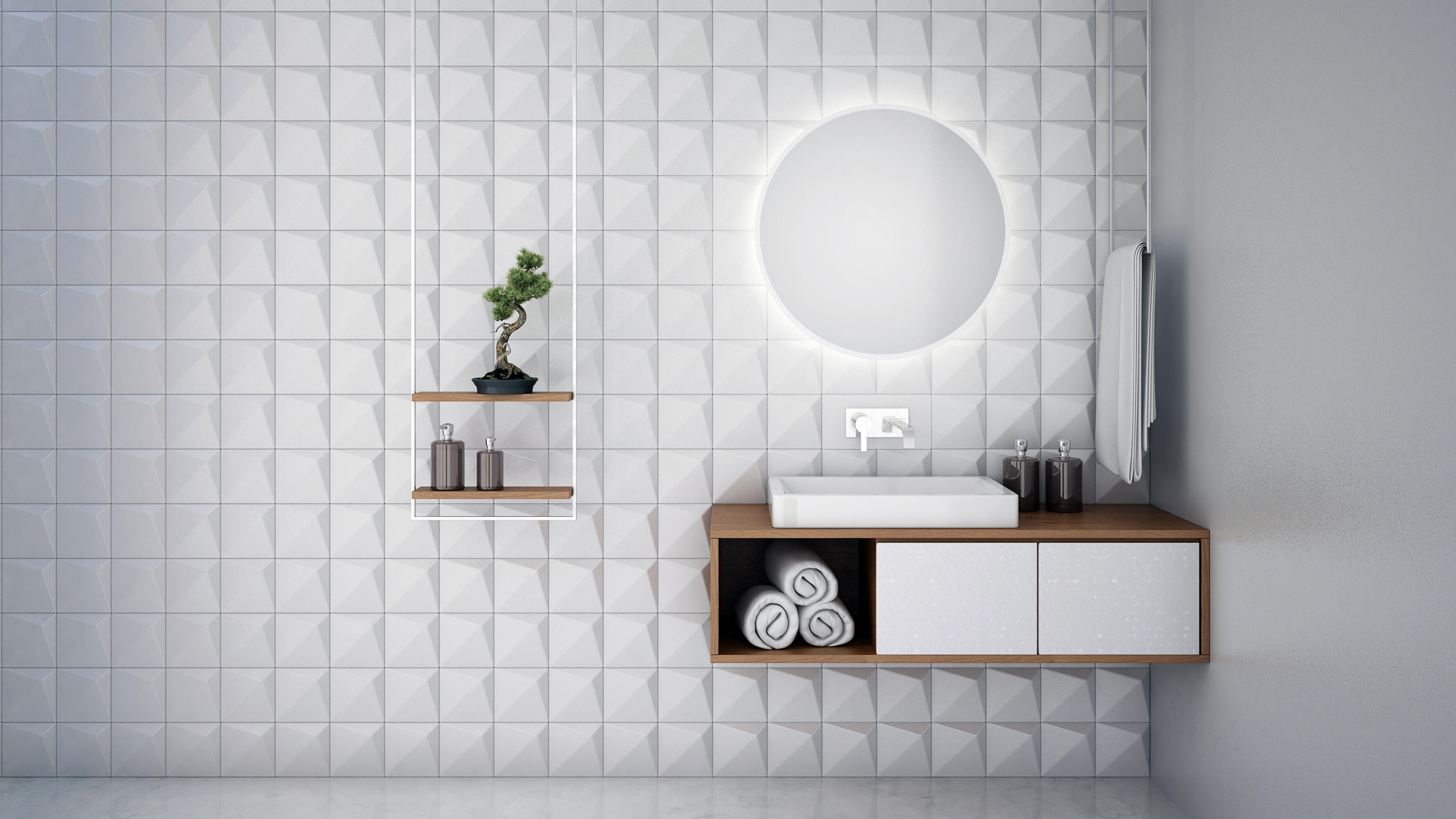 Lustro z oświetleniem Dubiel Vitrum Senso 80 x 80 cm - 2