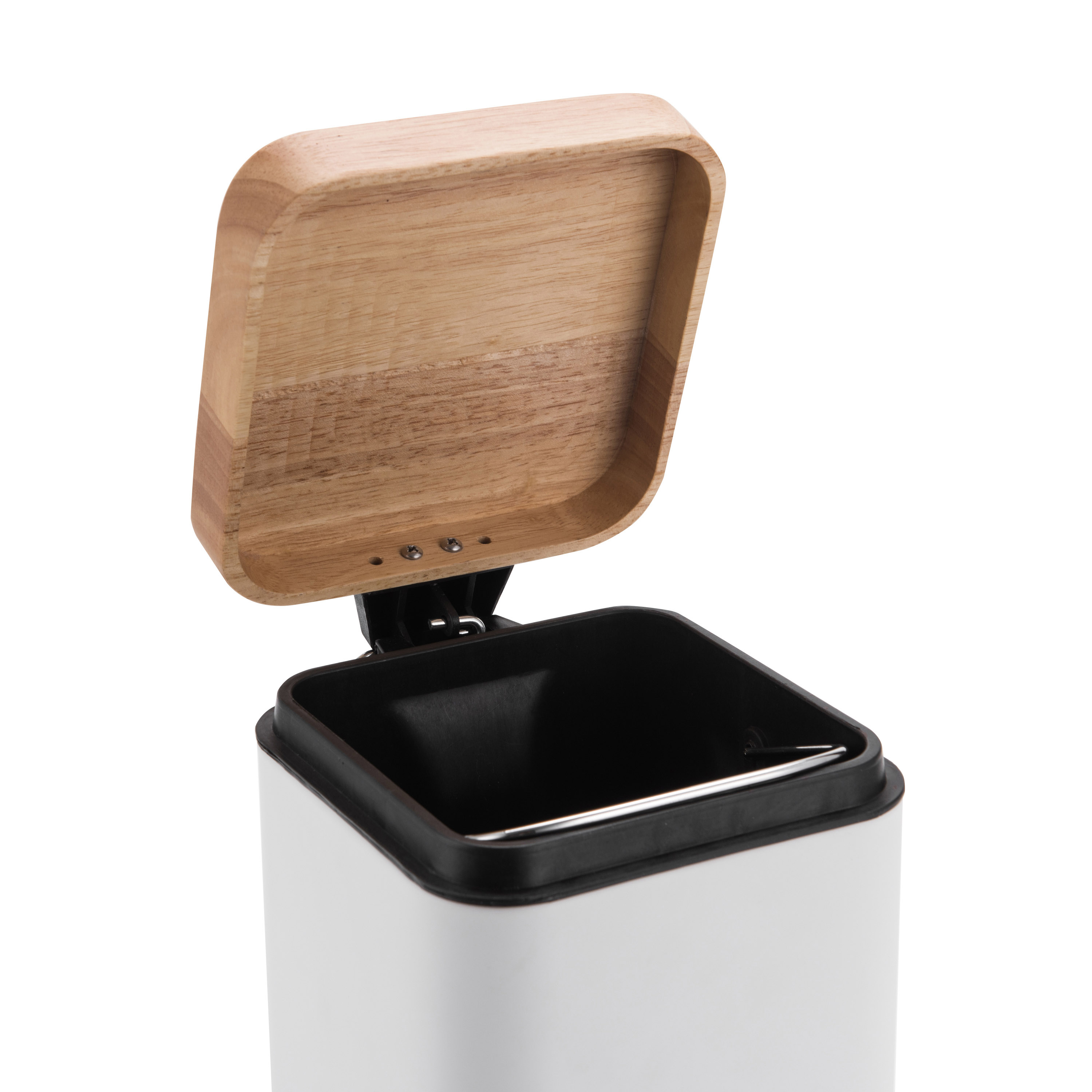 Poubelle de salle de bains 3 l blanc SENSEA - 4