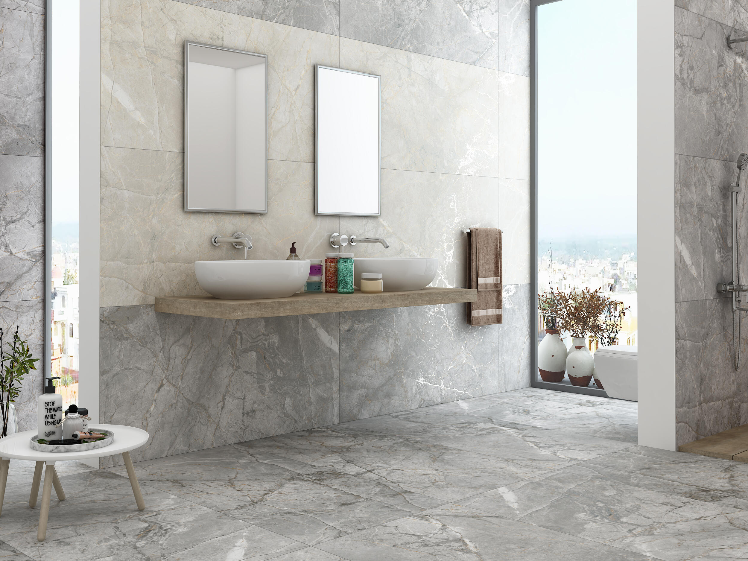 Gres szkliwiony Lolite white carving 60x120 cm 1.44 m2 - 2