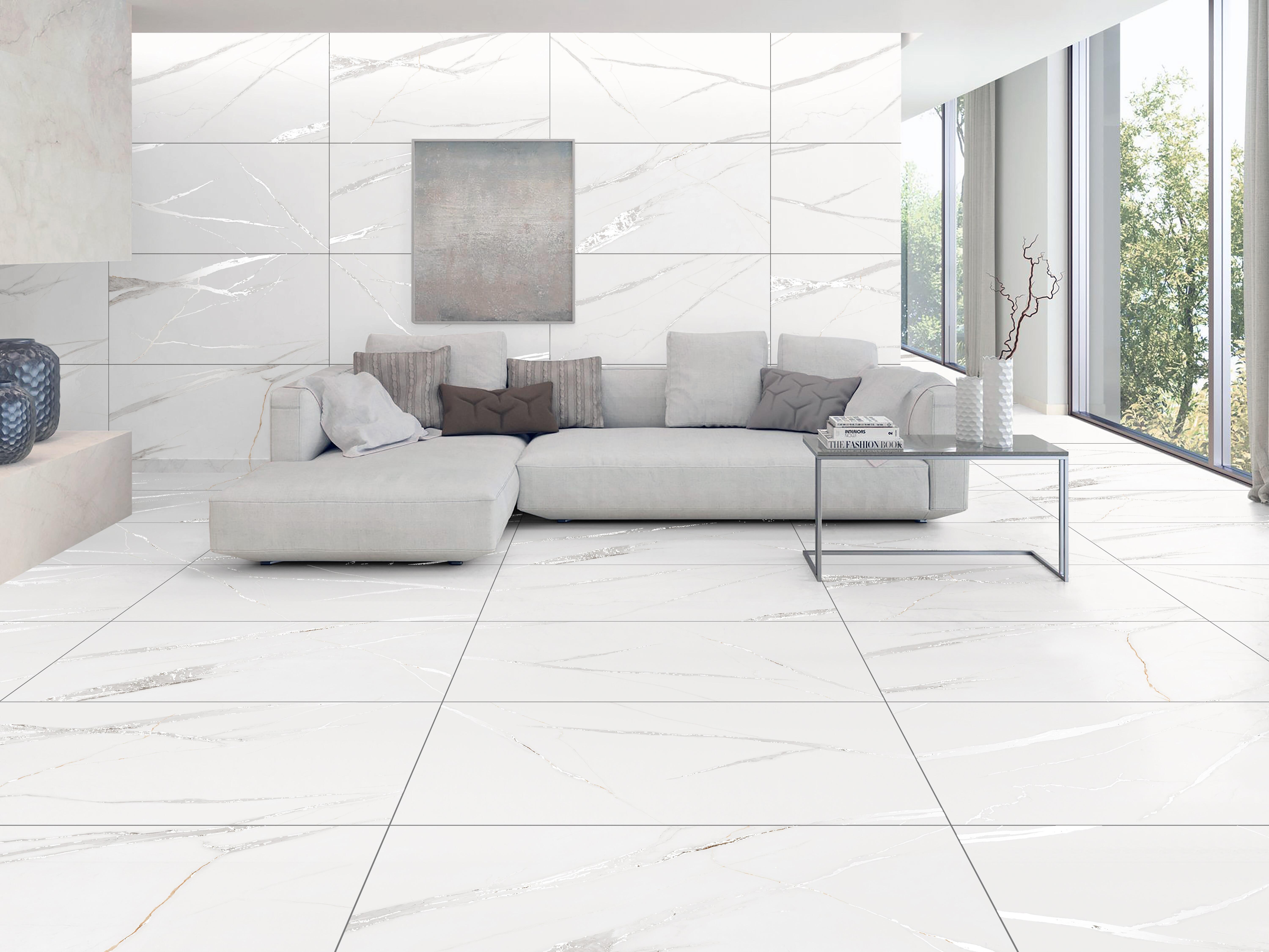 Gres szkliwiony Statuario Cara carving 60x120 cm 1.44 m2 - 2
