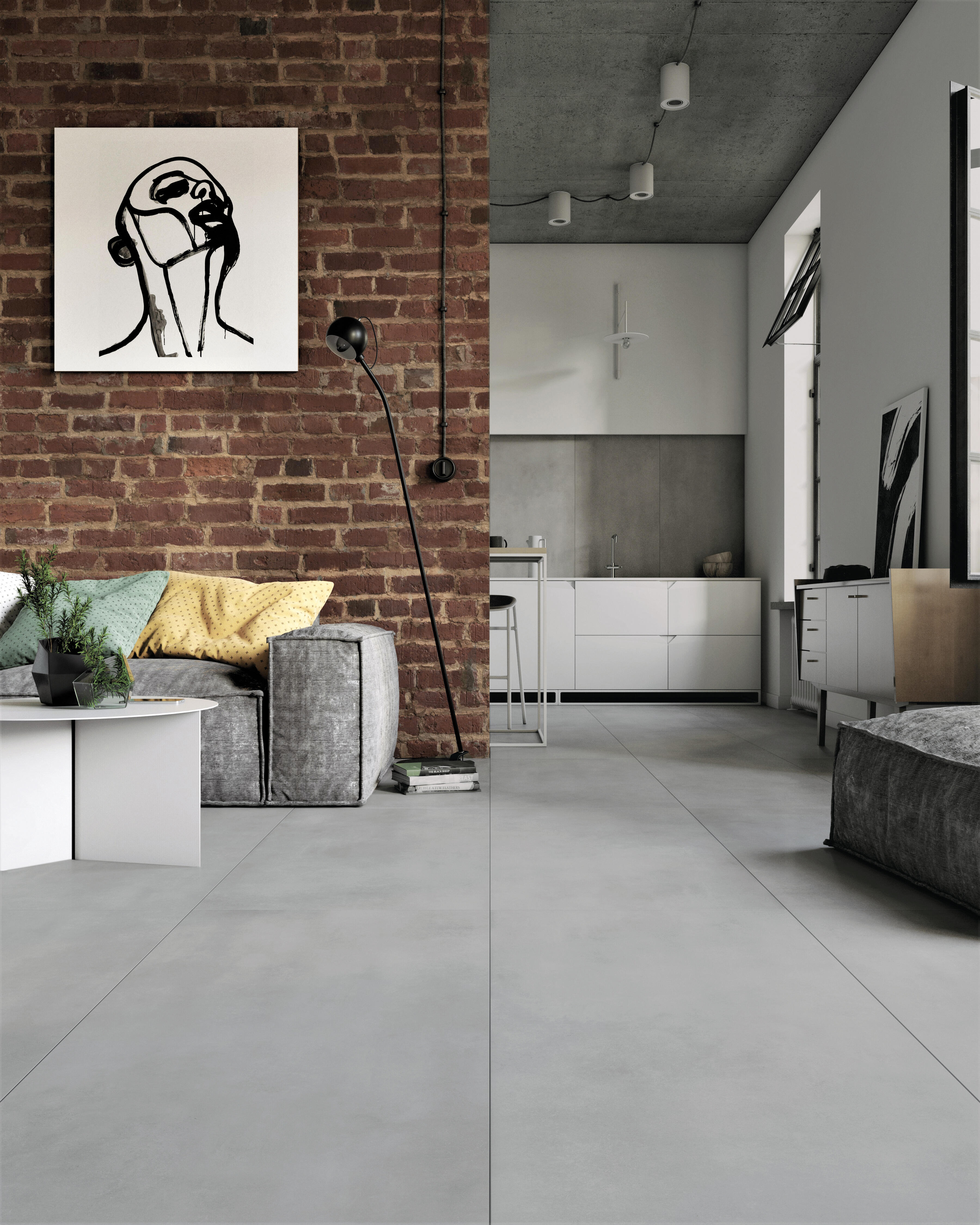 Gres szkliwiony Walk Soft Grey 60x120 cm 1.44 m2 - 2