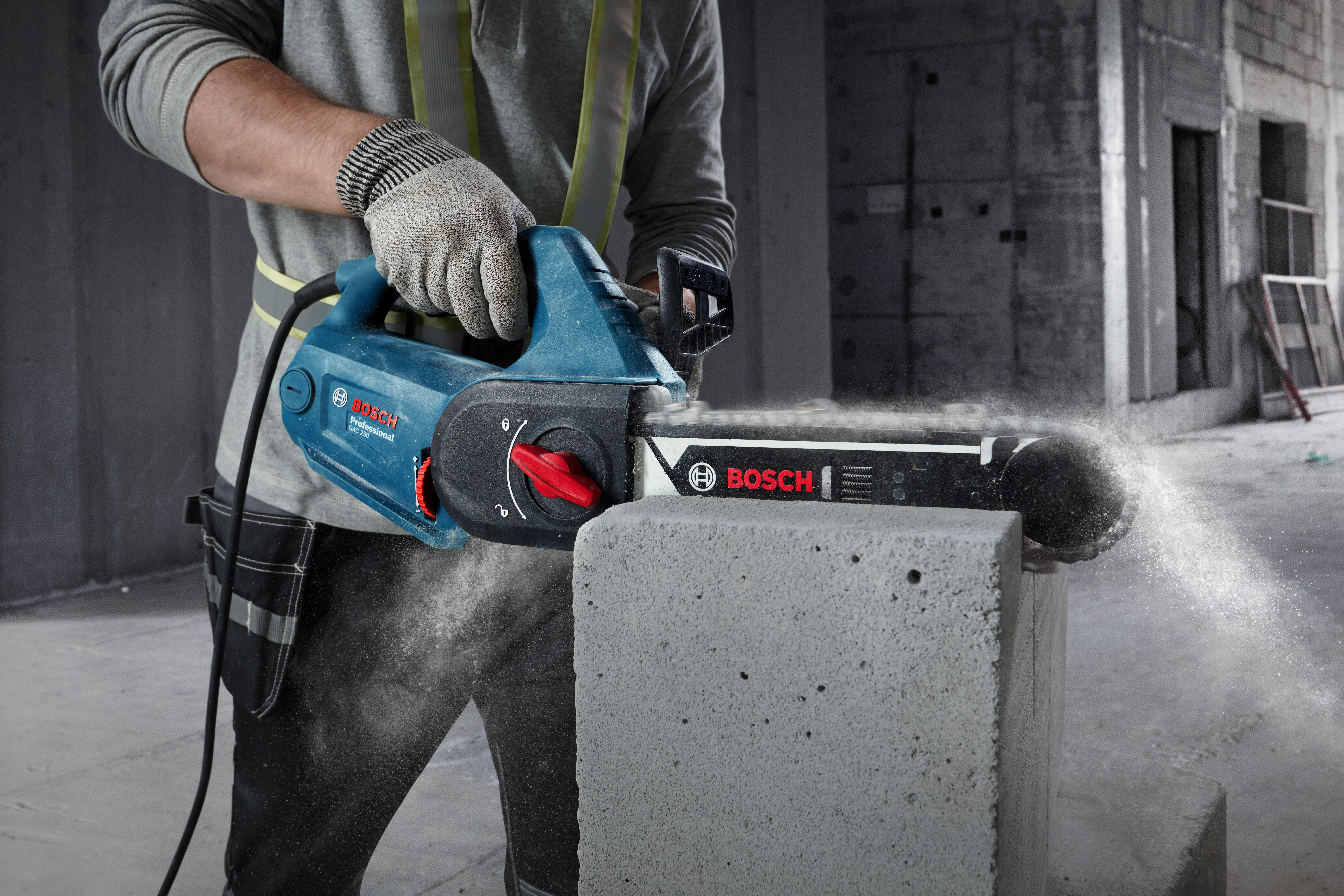 Piła do bloczków z betonu komórkowego 1200W GAC 250 Bosch - 2