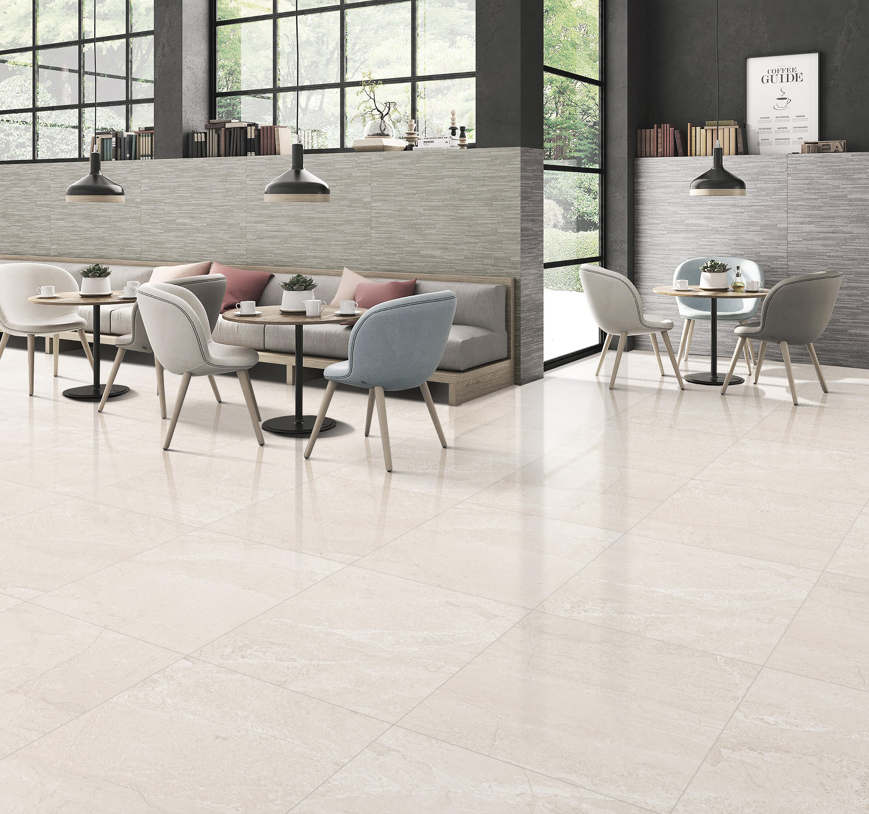 Gres polerowany Homes Ivory 60x60 cm 1.44 m2 - 2