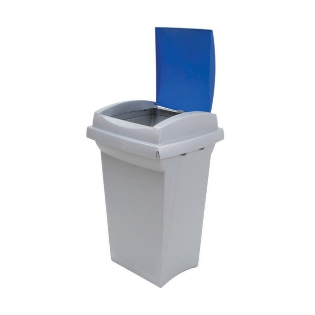 Pattumiera per raccolta differenziata Recycling manuale blu 50 L