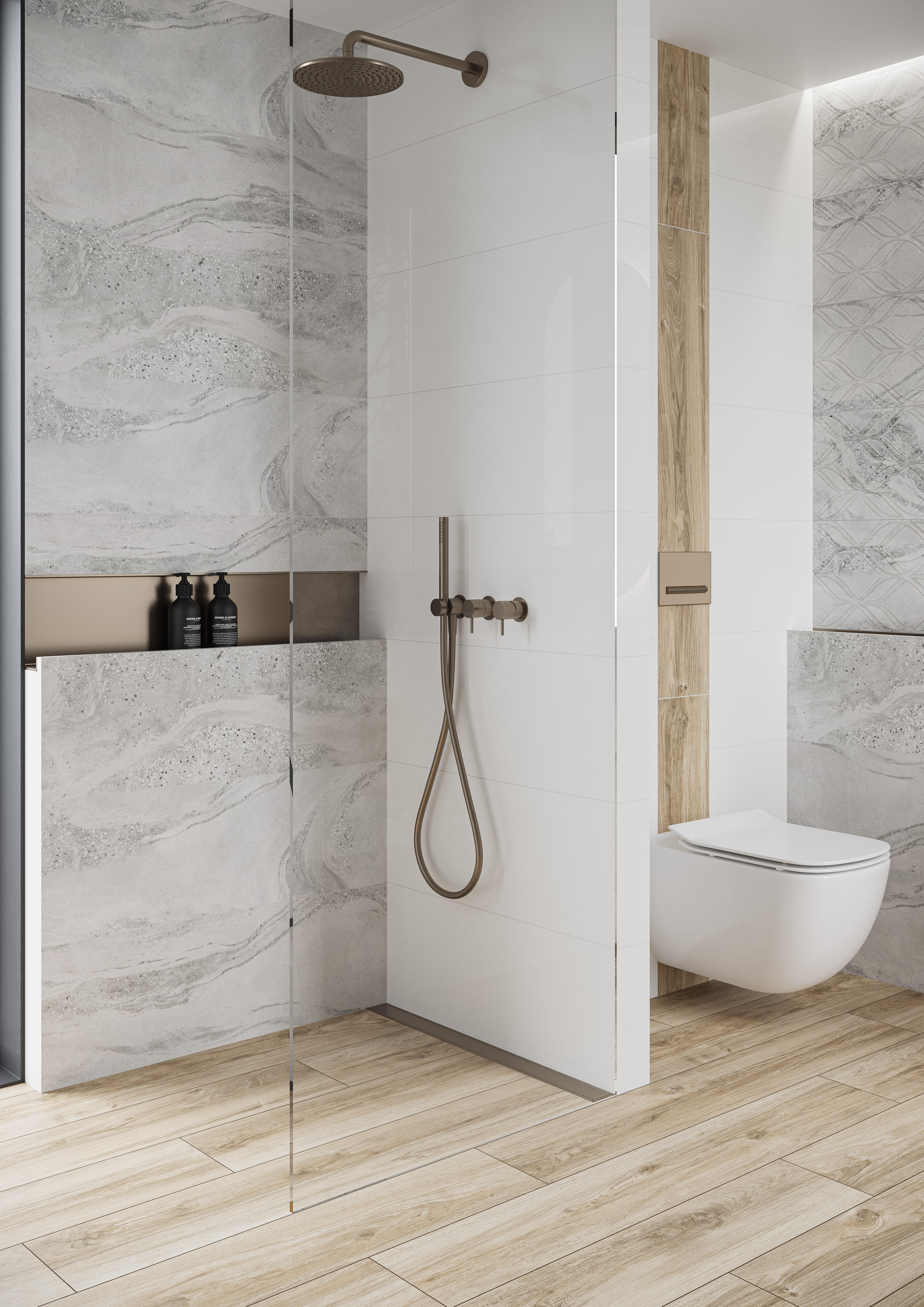 Płytka ścienna Escalade grey rect. 30x90 cm 1.62 m2 - 2
