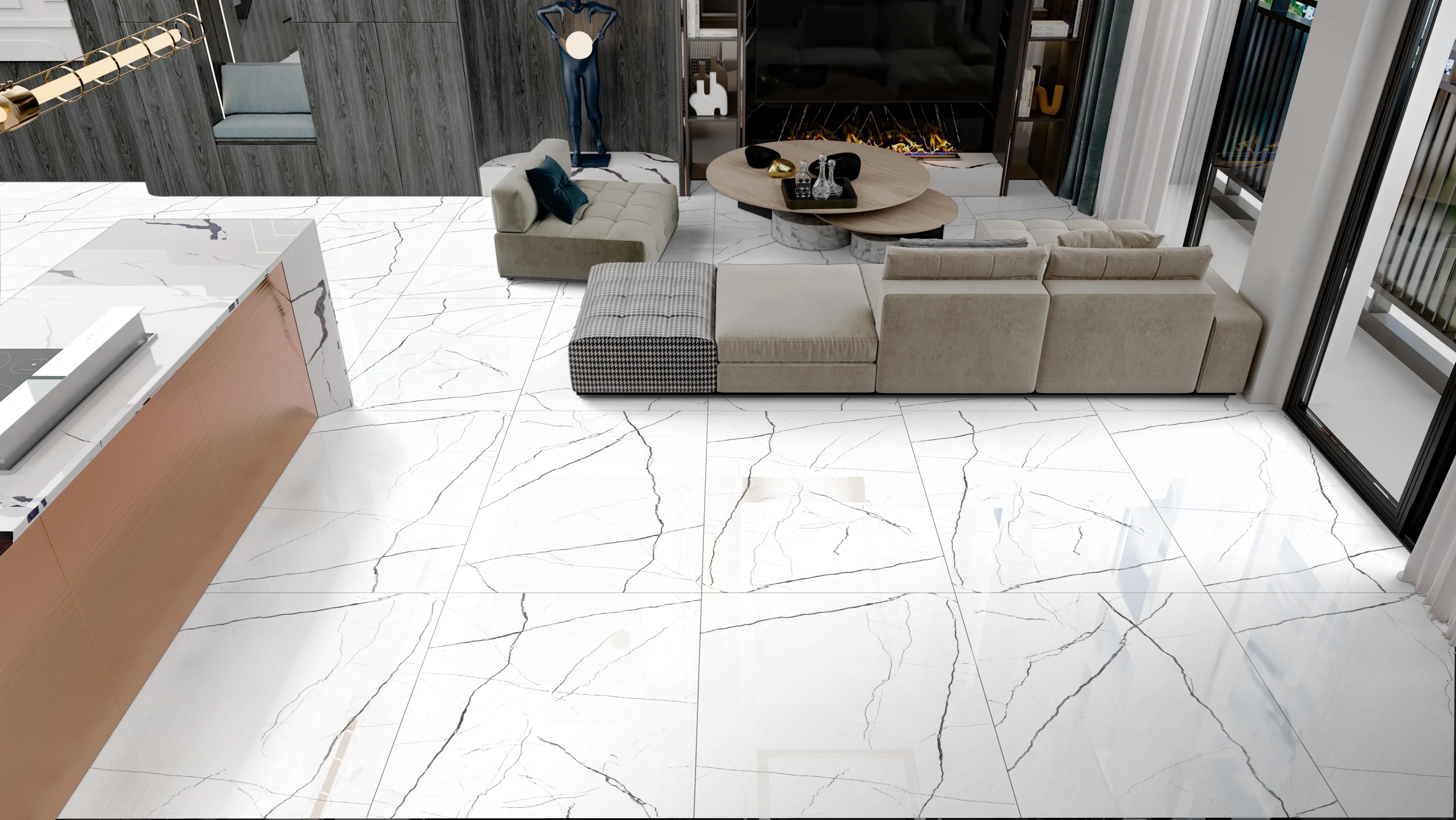 Gres polerowany Marvel 60x120 cm 1.44 m2 - 2