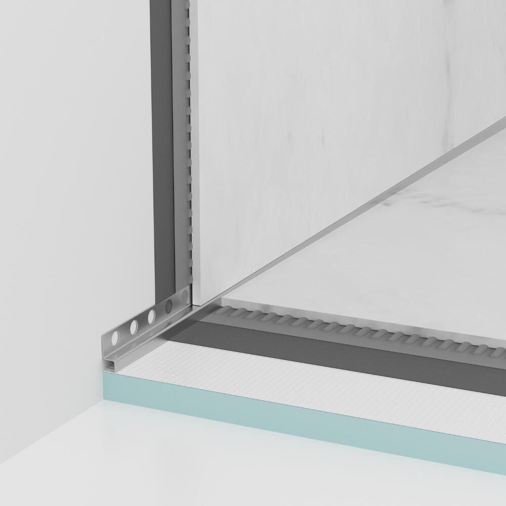 Listwa spadkowa przyścienna lewa 120 cm INOX - 2